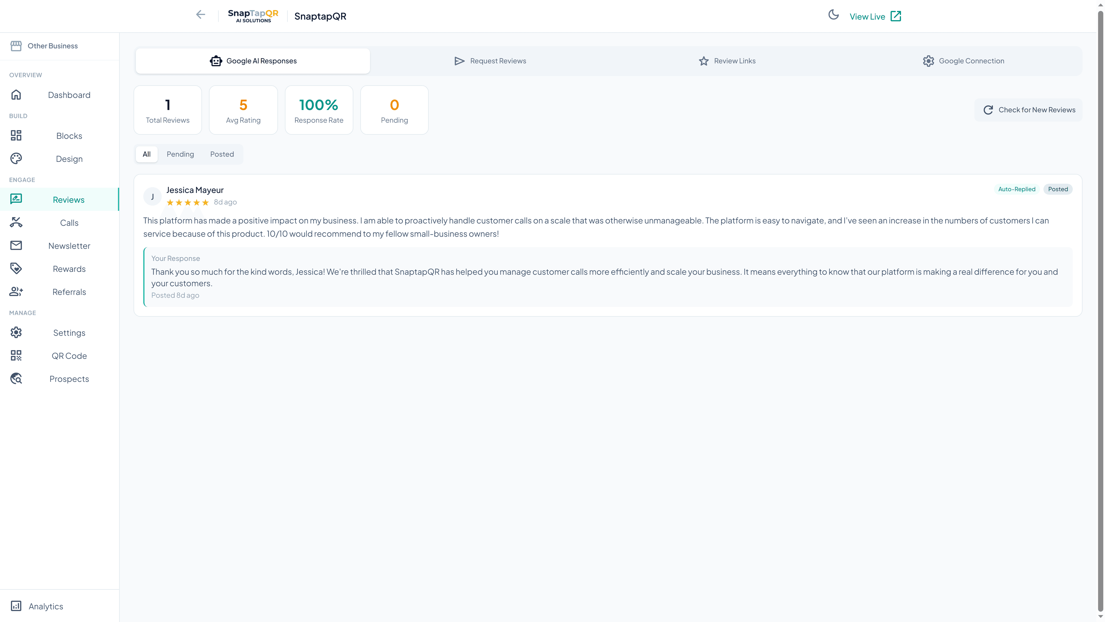 Google review link generator — preview